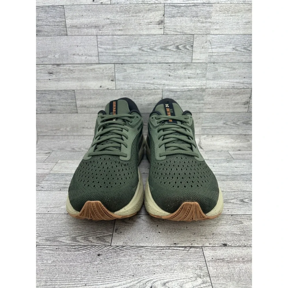 Brooks Adrenaline GTS 24 Men Sz 11D Running Shoes Olive Green 1104371D302